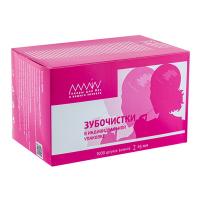 Зубочистки h65 мм 1000 шт/уп НАТУРАЛЬНЫЙ БАМБУК в бумаге в индивидуальной упак "ALMIN"