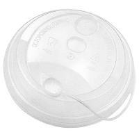 Крышка для стакана d80 мм многофункциональная ПРОЗРАЧНАЯ PS "POKROV PLAST", 50 шт./упак