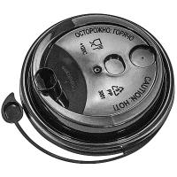 Крышка для стакана d90 мм многофункциональная ЧЕРНАЯ PS "POKROV PLAST", 1000 шт./упак