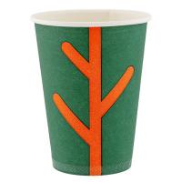 Стакан бумажный 350 мл d90 мм 1-сл ECO CAREFUL для горячих напитков "ЭКОПАК", 50 шт./упак