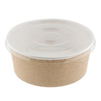 Контейнер бумажный с крышкой h60 d148 мм 750 мл 45 шт ROUND для горячего, холодного круглый КРАФТ "OSQ" Контейнер бумажный с крышкой h60 d148 мм 750 мл 45 шт ROUND для горячего, холодного круглый КРАФТ "OSQ"