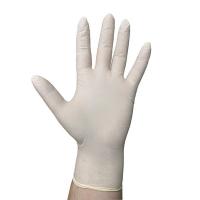 Перчатки одноразовые 100 шт L опудренные БЕЛЫЙ ЛАТЕКС коробка "BENOVY"