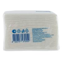 Салфетка бумажная 1-сл 24х24 см 100 шт БЕЛАЯ "JASMIN"