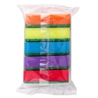 Губка для мытья посуды универсальная 95х65х27 мм 5 шт MAXI с зелёным абразивом РАЗНОЦВЕТНЫЙ ПОРОЛОН "ALMIN" Губка для мытья посуды универсальная 95х65х27 мм 5 шт MAXI с зелёным абразивом РАЗНОЦВЕТНЫЙ ПОРОЛОН "ALMIN"