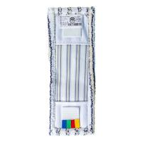 Насадка - МОП (MOP) для швабры 400х130 мм плоская с карманами и ушками ХЛОПОК МИКРОФИБРА АБРАЗИВ "A-VM"