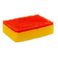 Губка для мытья посуды универсальная 95х64х27 мм 5 шт MAXI с зеленым абразивом РАЗНОЦВЕТНЫЙ ПОРОЛОН "YORK"