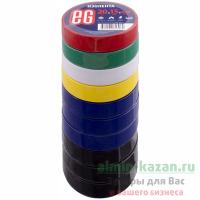 Изолента Ш 15 мм 20 м/рул 10 шт/уп ПВХ ЦВЕТ В АССОРТИМЕНТЕ ЕВРОГАРАНТ 1/10
