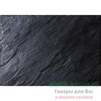 Плейсмет (подтарельник) ДхШ 400х300 мм NATURE ЧЕРНЫЙ КАМЕНЬ PP MAPELOR 1/12/792