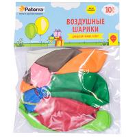 Шарики воздушные D300 мм 10 шт/уп PATERRA круглые РАЗНОЦВЕТНЫЕ ТР 1/70