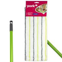 Швабра для пола Ш 400 мм с плоской насадкой из микрофибры EURO YORK 1/24